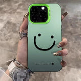 Shiny Silver Smiley Face Pattern Electroplated Hard Case for Samsung