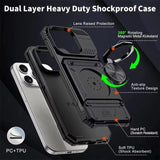 Wallet Magnetic Rotated Ring Kickstand Case For iPhone