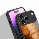 Vintage Wood Grain Painted Electroplated Case for iPhone