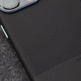 Color‑Block PC Leather Magnetic Anti‑Drop Case for iPhone