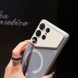 Cloth Texture Matte Dual Color Magnetic Case for Samsung