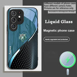Golden Tiger Magnetic Liquid Glass Phone Case for Samsung