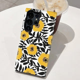 Yellow Flower Magnetic Phone Case for Samsung