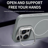 Magnetic Camera Stand Phone Case For iPhone