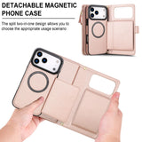 Leather Crossbody Wallet Magnetic Charging Case for iPhone