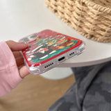 Christmas Tree and Black Cat Lanyard Phone Case for IPhone