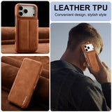 Leather Flip Card Slot Case For iPhone