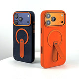 Premium Leather Texture Magnetic Kickstand Shockproof Case for iPhone