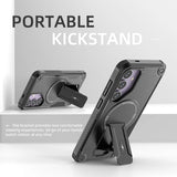Concealed Stand Magnetic with Strap Phone Case for Samsung