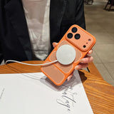 Heat-Dissipating Frosted Magnetic Shockproof Case for iPhone