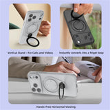 Luxury Rotating Stand Magnetic Shockproof Case for iPhone