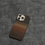 Relief Carbon Fiber Magnetic Lens Metal Protective Case for iPhone