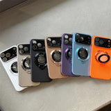 Magnetic Camera Protection With Stand Phone Case For IPhone