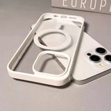 Candy Magnetic Wireless Charging Clear Phone Case For iPhone