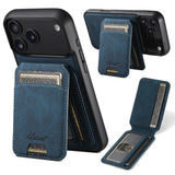 Magnetic Card Holder Leather Case for iPhone