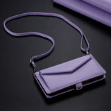 Leather Long Lanyard Wallet Flip Case for Samsung