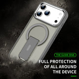 Matte Skin‑Friendly Magnetic Stand Anti‑Drop Case for iPhone