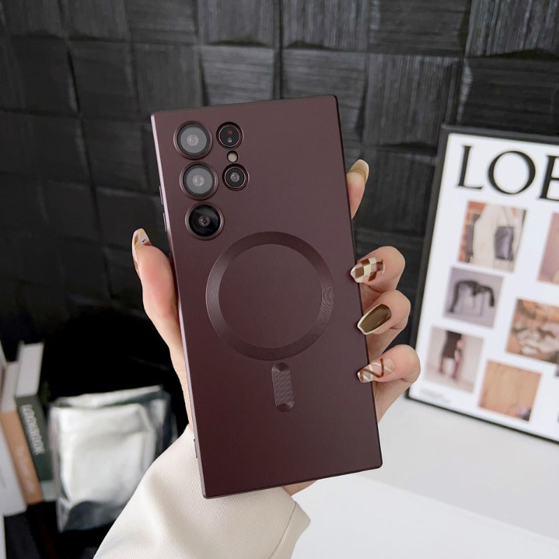 Luxury Magnetic Wireless Charge Case For Samsung