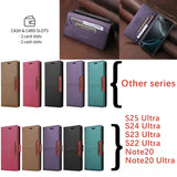 Leather Magnetic Book Wallet Case for Samsung