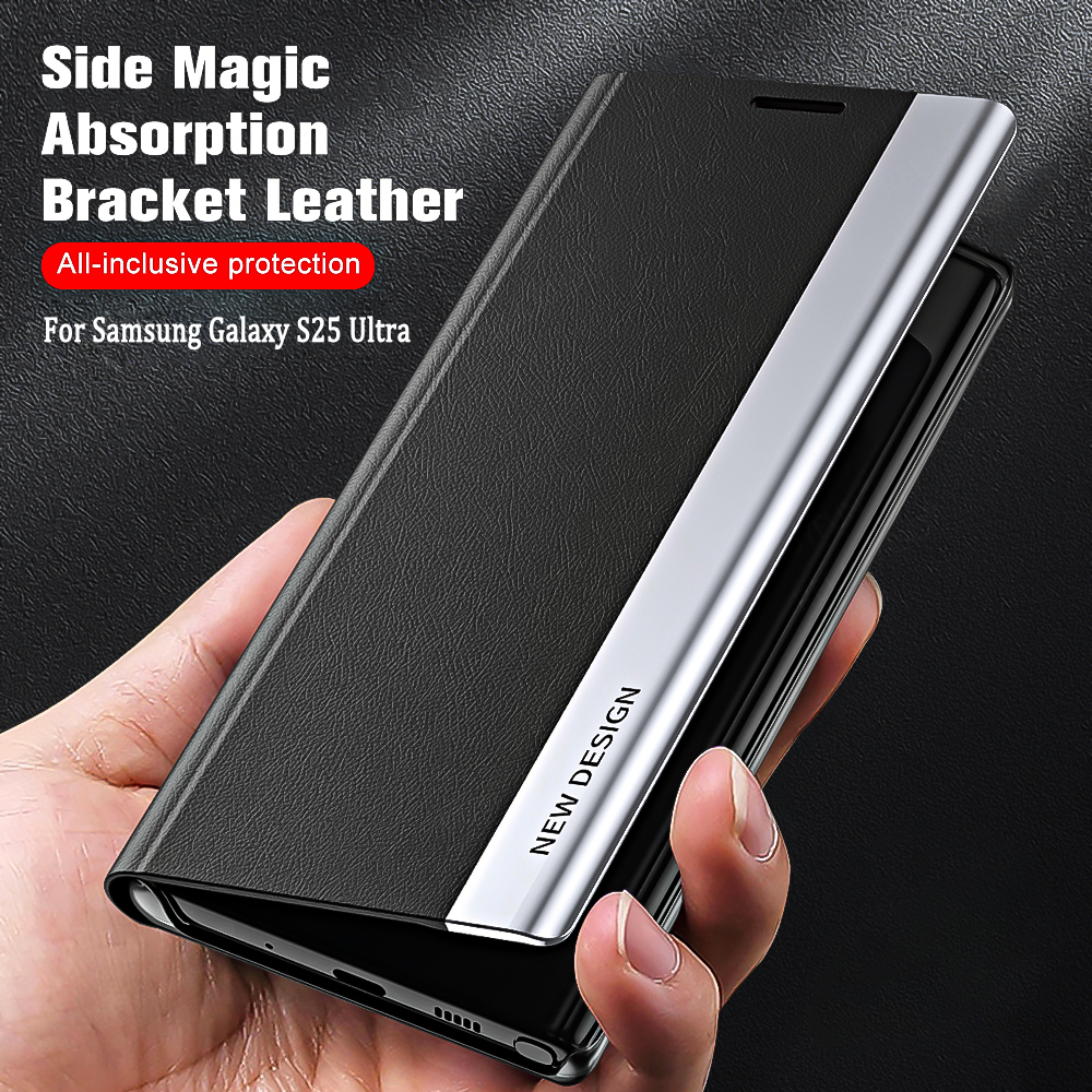 Luxury Stand Book Magnetic Flip Case For Samsung