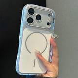 Magnetic Shockproof Case with Lens Film & Lens Holder for iPhone