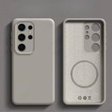 Original Liquid Silicone Magnetic Case For Samsung