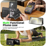Leather Crossbody Wallet Case for Samsung