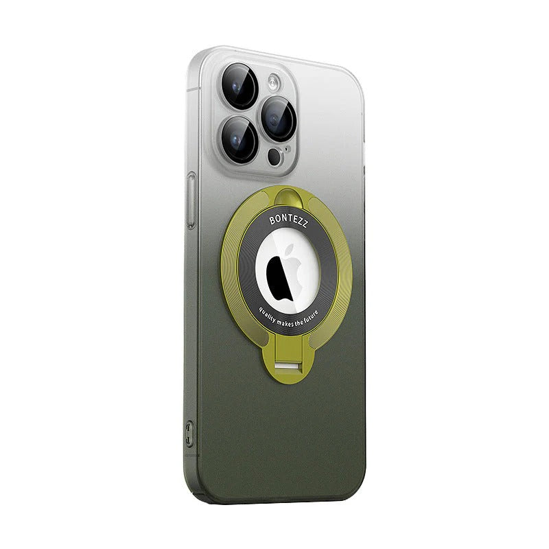 Gradient Color Magnetic Bracket Phone Case For iPhone