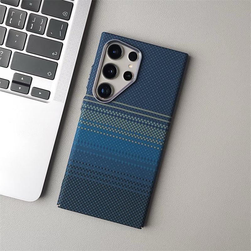 Carbon Fiber Texture Magnetic Case For Samsung