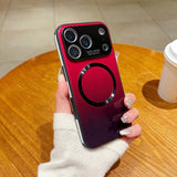 Gradient Magnetic Charging Shockproof Case for iPhone