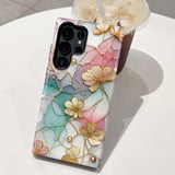 Glass Flower Film Phone Case for Samsung