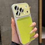 Litchi Leather Lens Protector Shockproof Case for iPhone