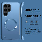Thin Metallic Paint Borderless Magnetic Case For Samsung