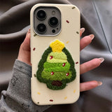 Embroidered Christmas tree stand Case For iPhone