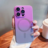 For Magnetic Gradient Silicone Shockproof Case for iPhone