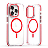 Two-Tone Transparent Magnetic Shockproof Phone Case for IPhone