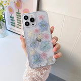 Cute Flower Clear Shockproof Case for iPhone