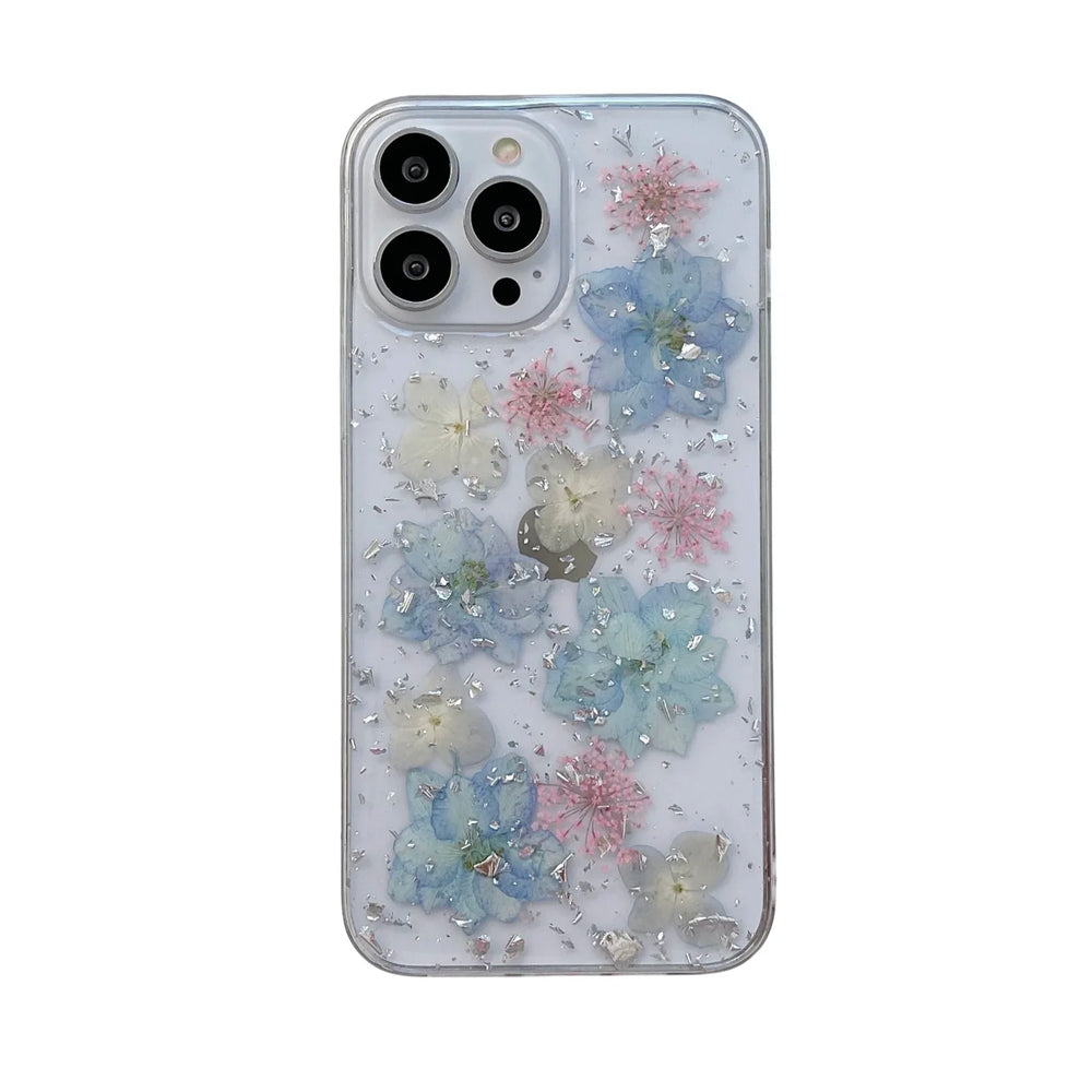 Cute Flower Clear Shockproof Case for iPhone