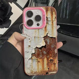 Retro Industrial Style Rusty Anti Fall Matte Case for IPhone