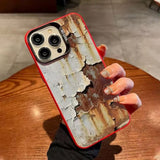 Retro Industrial Style Rusty Anti Fall Matte Case for IPhone