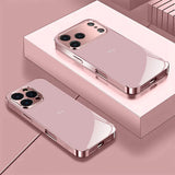 Light Pink Minimalist Heart Electroplated Case for iPhone