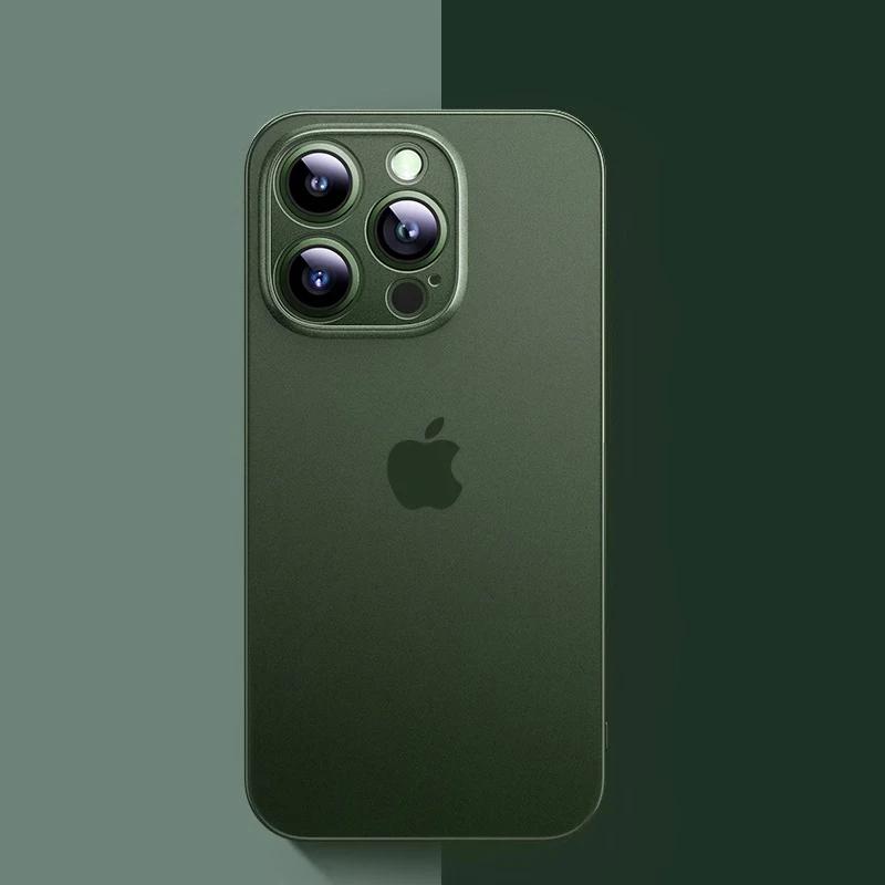 iPhone용 0.3mm 초박형 무광택 투명 케이스 