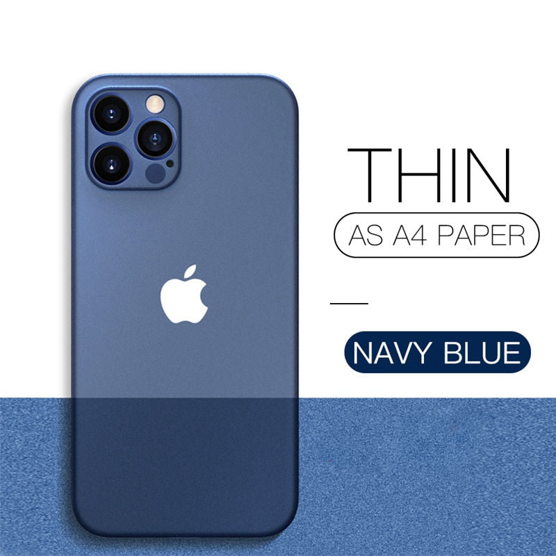 Ultra Thin PC Matte Case For iPhone