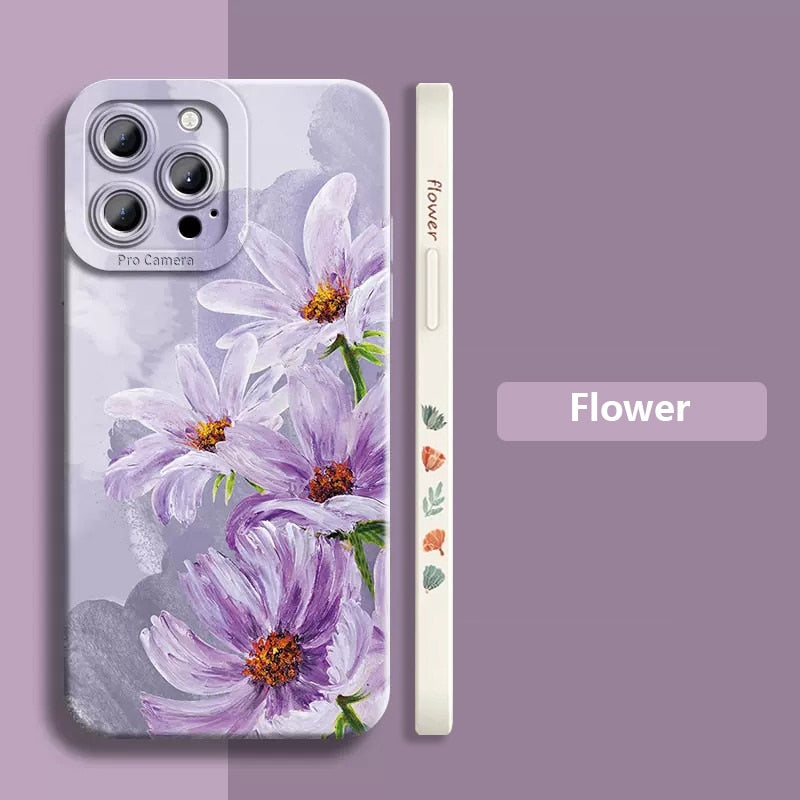 🌸Watercolor floral plant phone case  For Samsung