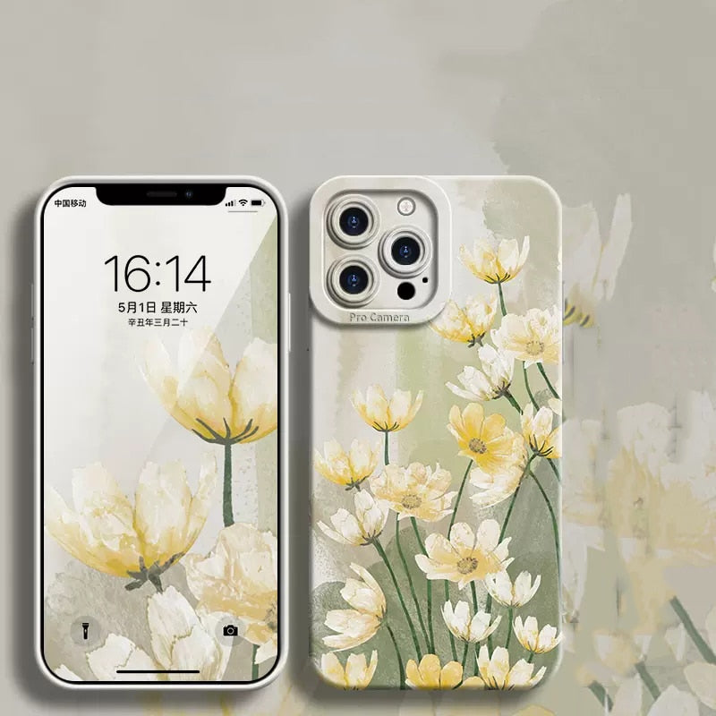 🌸Watercolor floral plant phone case  For Samsung