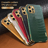 Luxury PU Leather Texture Case For iPhone