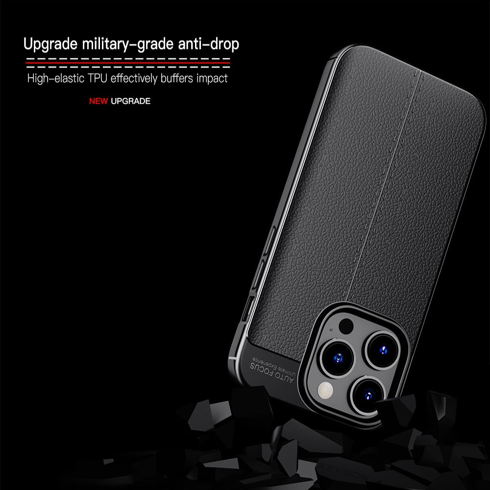 Leather Shockproof Case for iPhone