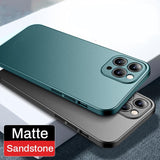 Luxury Matte Shockproof Hard PC Case For iPhone