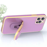 Plating Bear Fold Stand Holder Case For iPhone