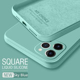 Square Liquid Silicone Case For Samsung